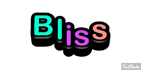 Bliss Effetto testo