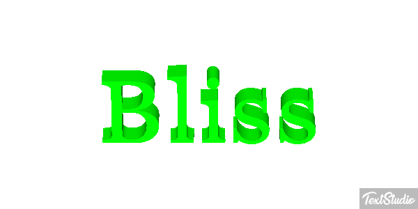 Bliss Effetto testo