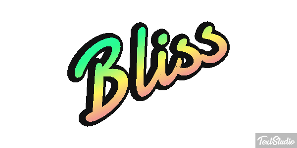 Bliss Effetto testo