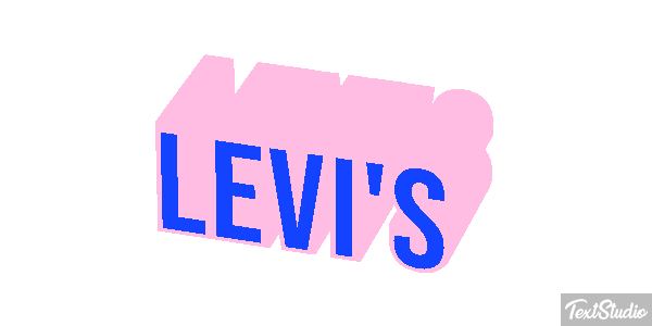 Levi's Text effect