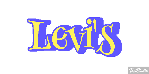 Levi's Text effect