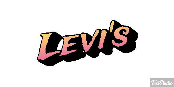 Levi's Text effect