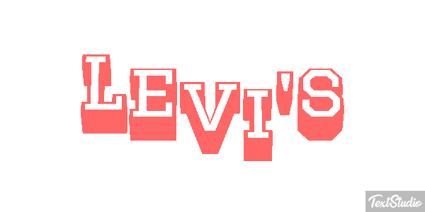 Levi's Text effect