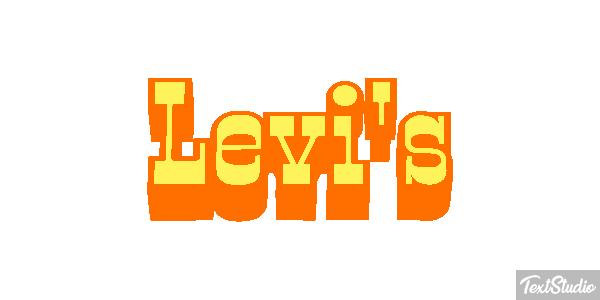 Levi's Text effect