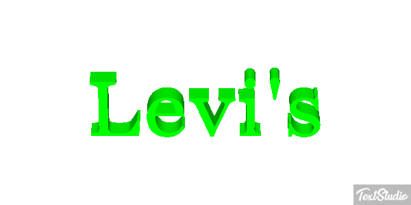 Levi's Text effect