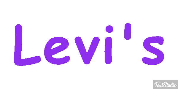 Levi's Text effect