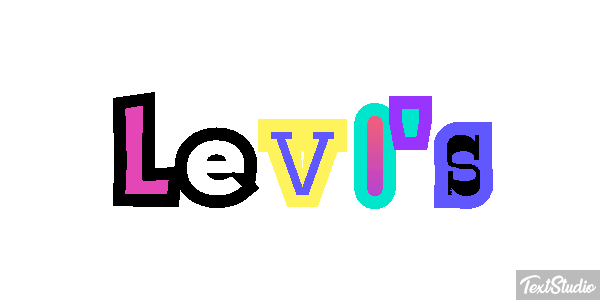 Levi's Text effect