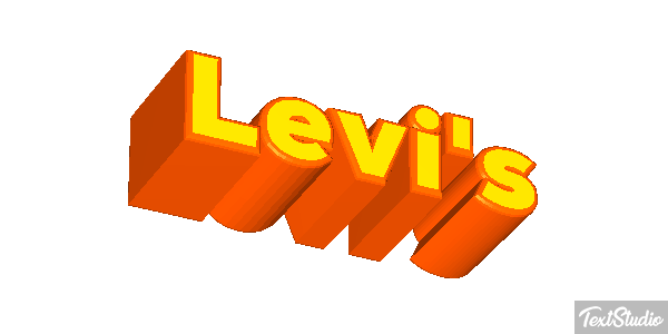 Levi's Text effect