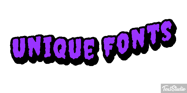 Unique Fonts Text effect