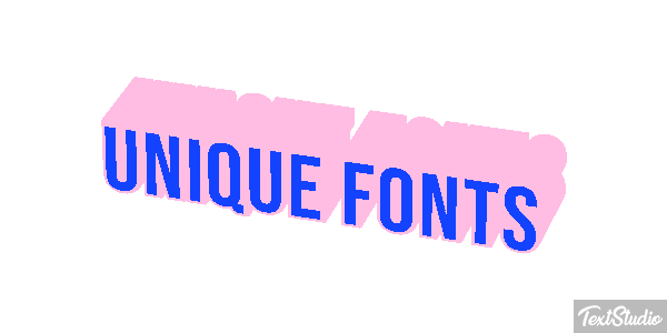 Unique Fonts Text effect