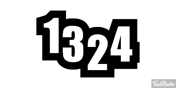 1324 Text effect