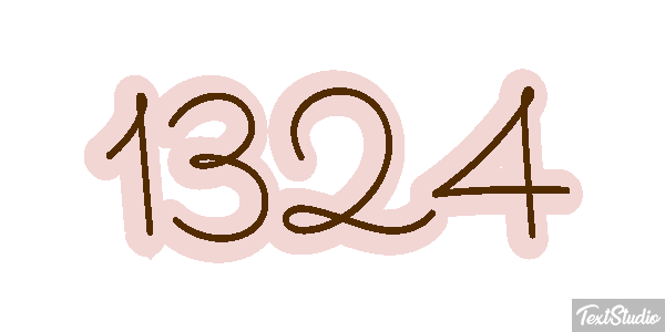 1324 Text effect