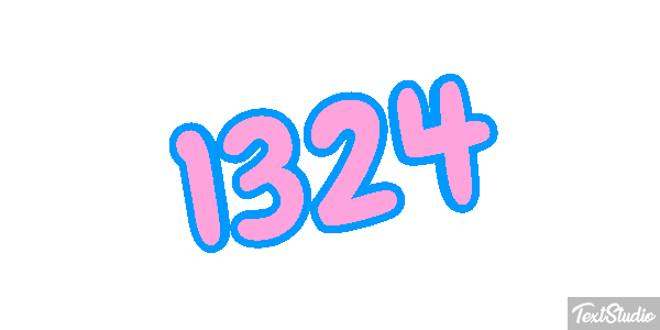 1324 Text effect