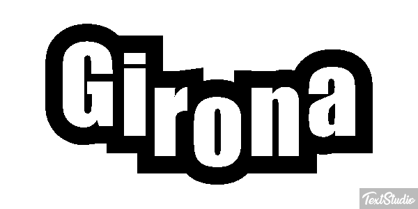 Girona テキスト効果