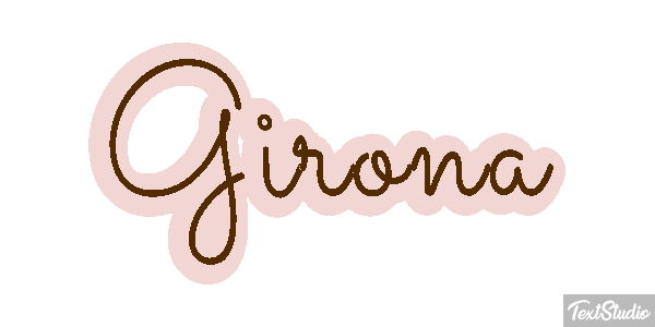 Girona テキスト効果