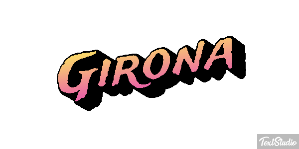 Girona テキスト効果