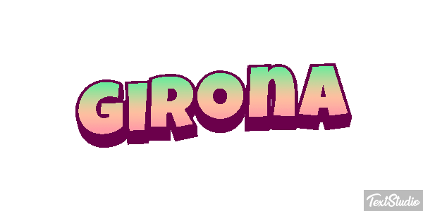 Girona テキスト効果