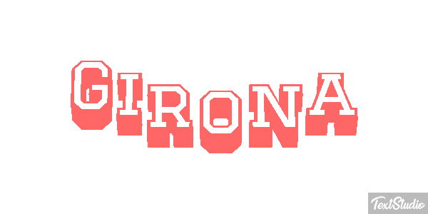 Girona テキスト効果