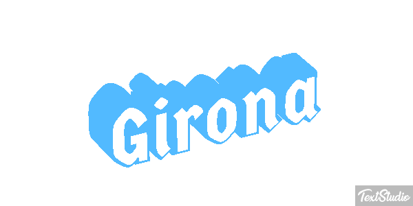 Girona テキスト効果