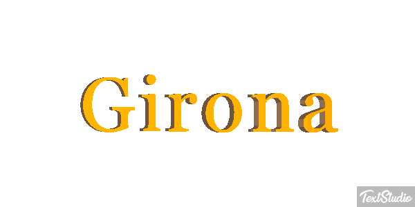 Girona テキスト効果