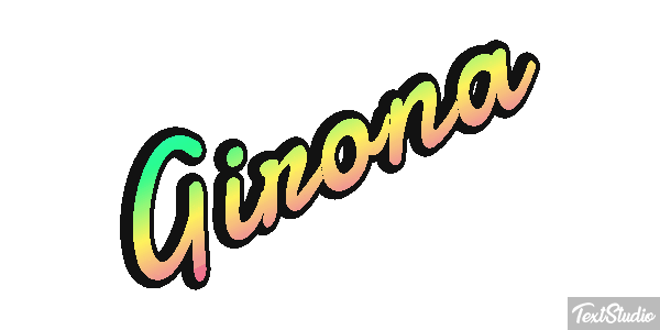 Girona テキスト効果
