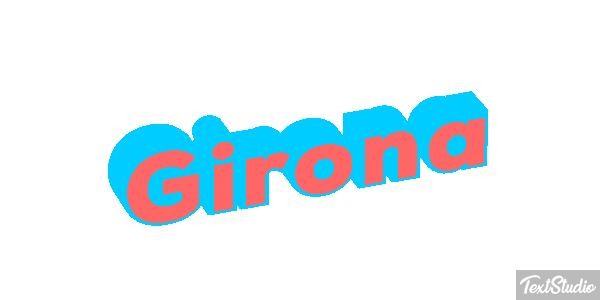 Girona テキスト効果