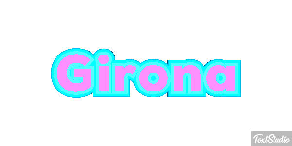 Girona テキスト効果
