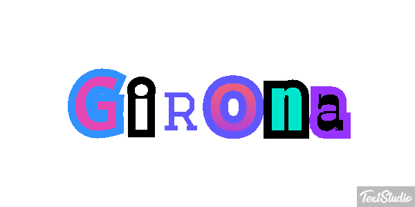 Girona テキスト効果