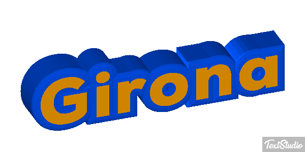 Girona テキスト効果
