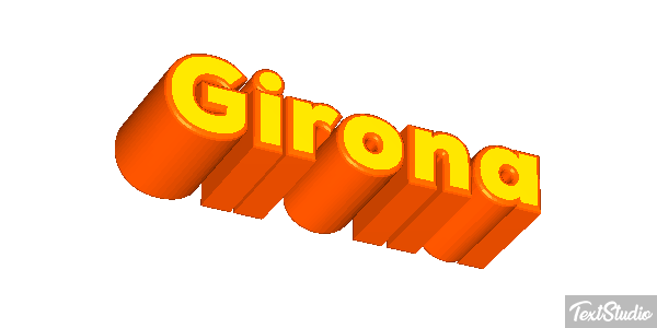 Girona テキスト効果