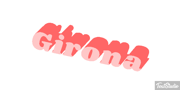 Girona テキスト効果