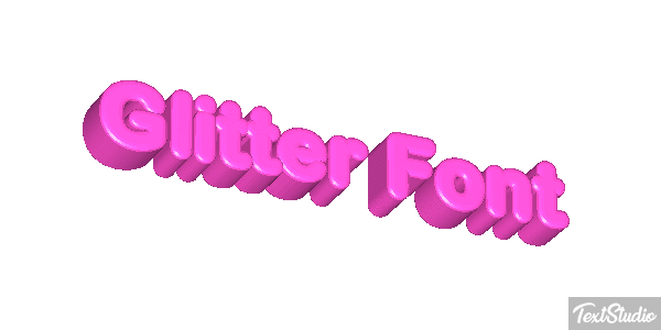 Glitter Font Effet de texte