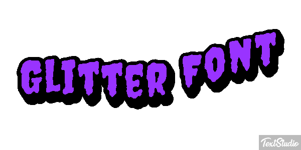 Glitter Font Effet de texte