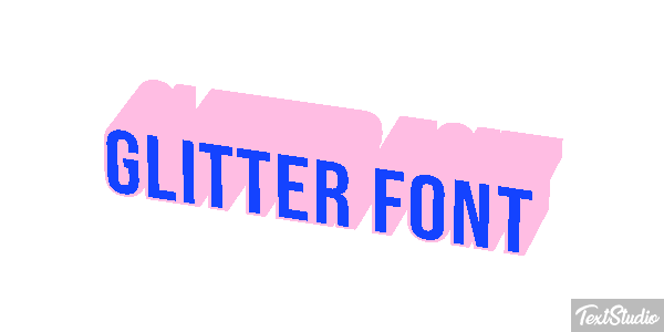 Glitter Font Effet de texte