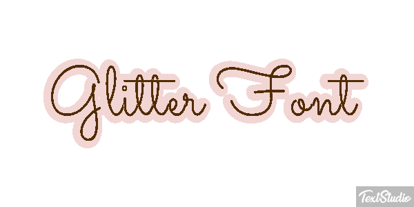Glitter Font Effet de texte