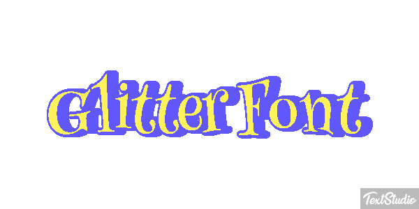 Glitter Font Effet de texte