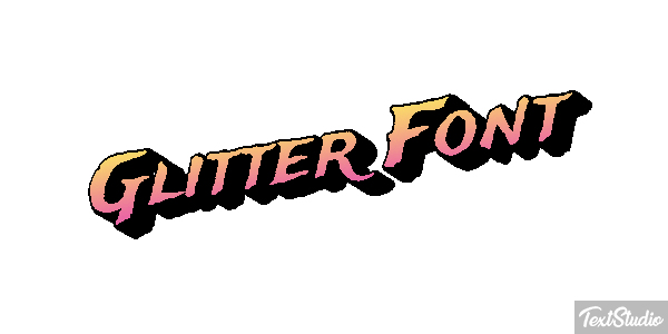 Glitter Font Effet de texte