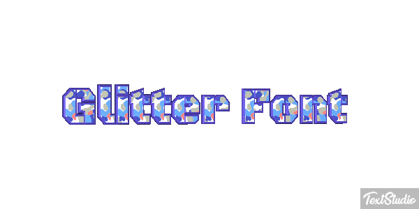Glitter Font Effet de texte