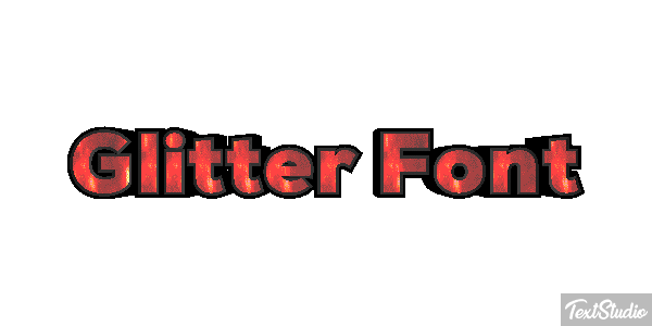 Glitter Font Effet de texte