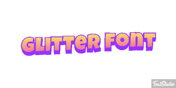 Glitter Font Effet de texte