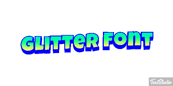Glitter Font Effet de texte