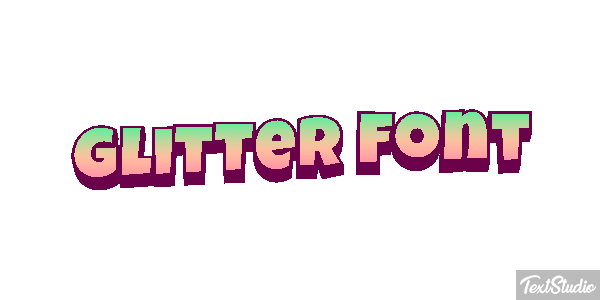 Glitter Font Effet de texte