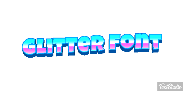 Glitter Font Effet de texte