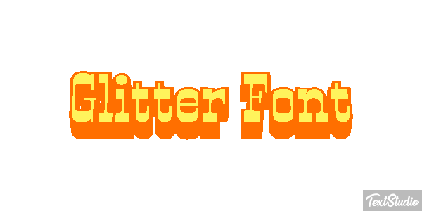 Glitter Font Effet de texte