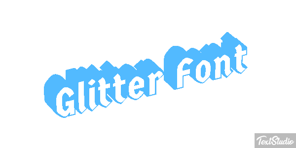 Glitter Font Effet de texte