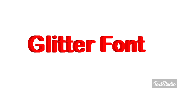 Glitter Font Effet de texte