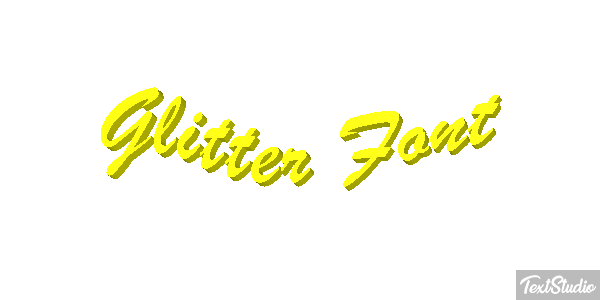 Glitter Font Effet de texte