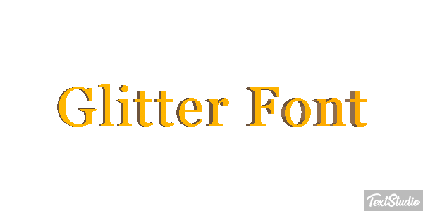 Glitter Font Effet de texte