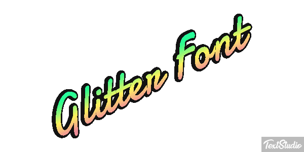 Glitter Font Effet de texte