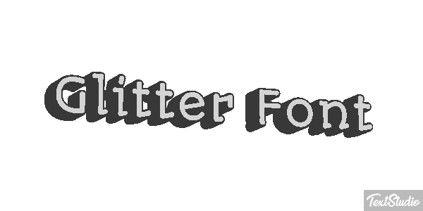 Glitter Font Effet de texte